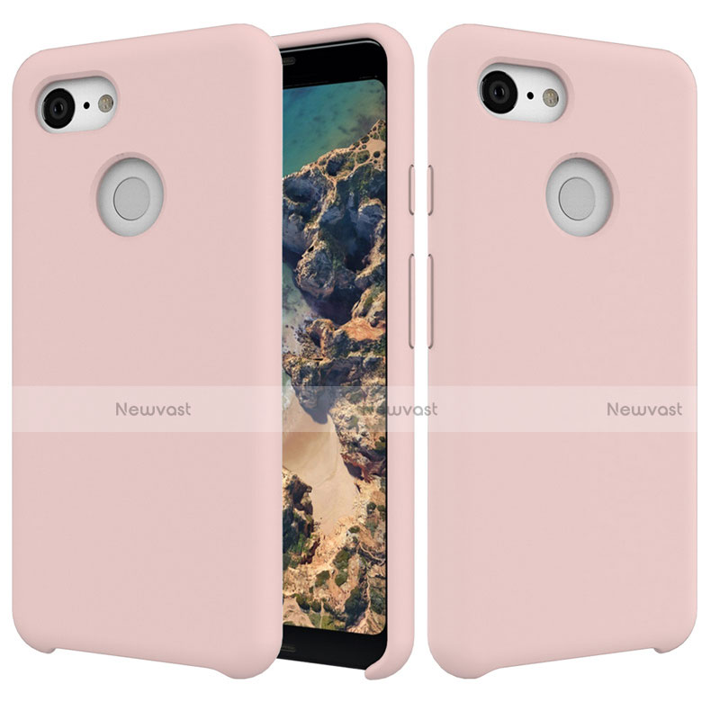 Ultra-thin Silicone Gel Soft Case 360 Degrees Cover for Google Pixel 3 Pink