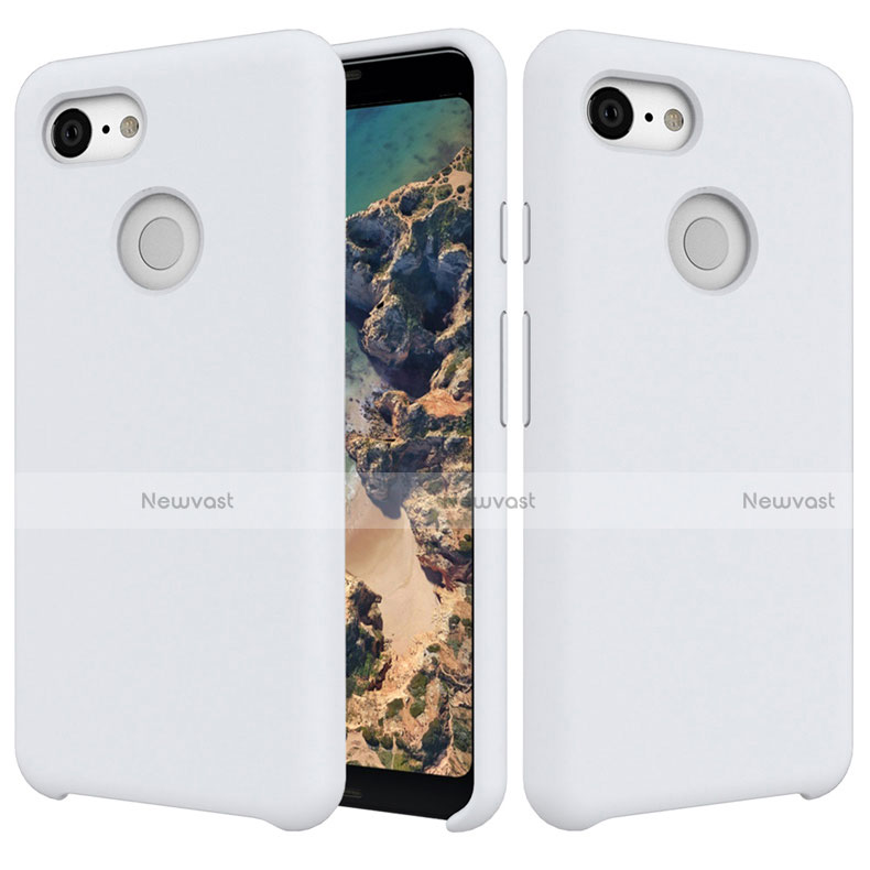 Ultra-thin Silicone Gel Soft Case 360 Degrees Cover for Google Pixel 3 White