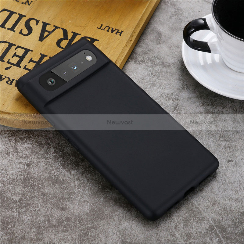 Ultra-thin Silicone Gel Soft Case 360 Degrees Cover for Google Pixel 6 5G Black