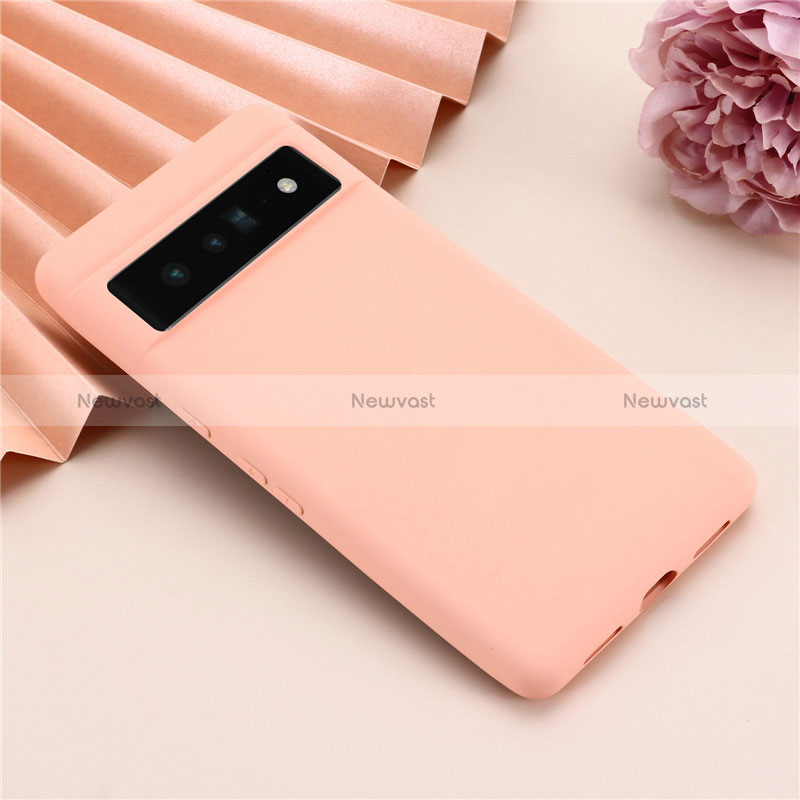 Ultra-thin Silicone Gel Soft Case 360 Degrees Cover for Google Pixel 7 5G Pink