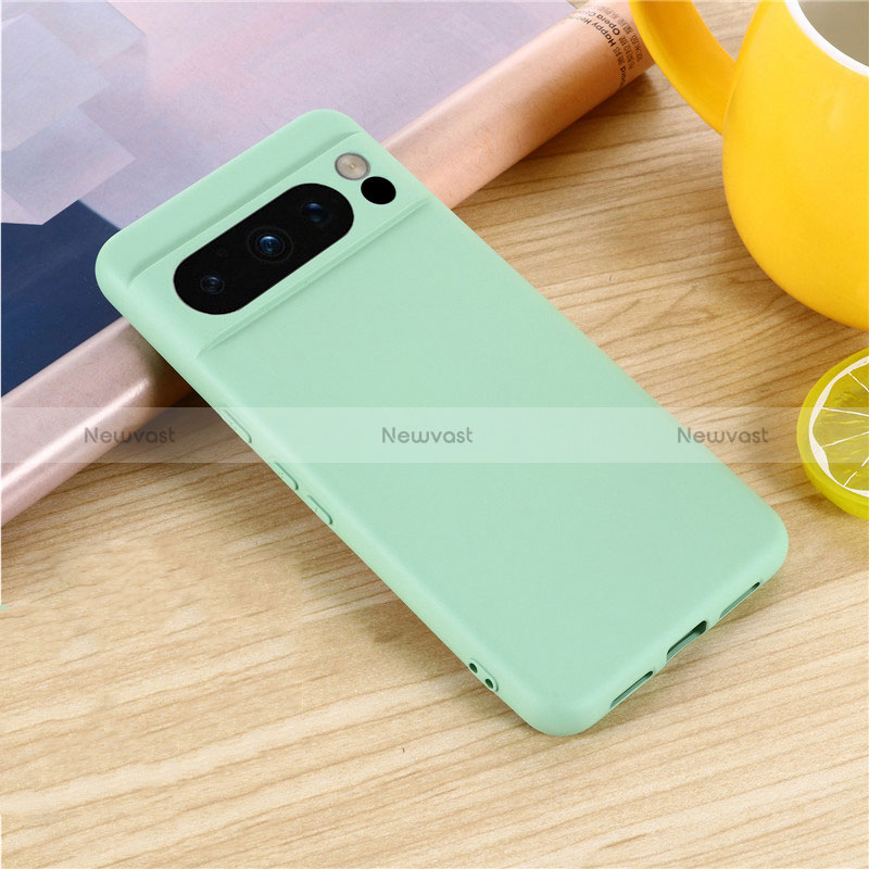 Ultra-thin Silicone Gel Soft Case 360 Degrees Cover for Google Pixel 8 Pro 5G Green