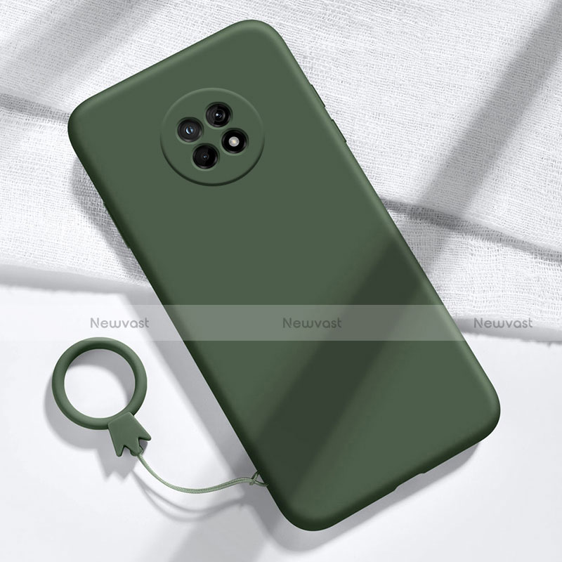 Ultra-thin Silicone Gel Soft Case 360 Degrees Cover for Huawei Enjoy 20 Plus 5G Midnight Green