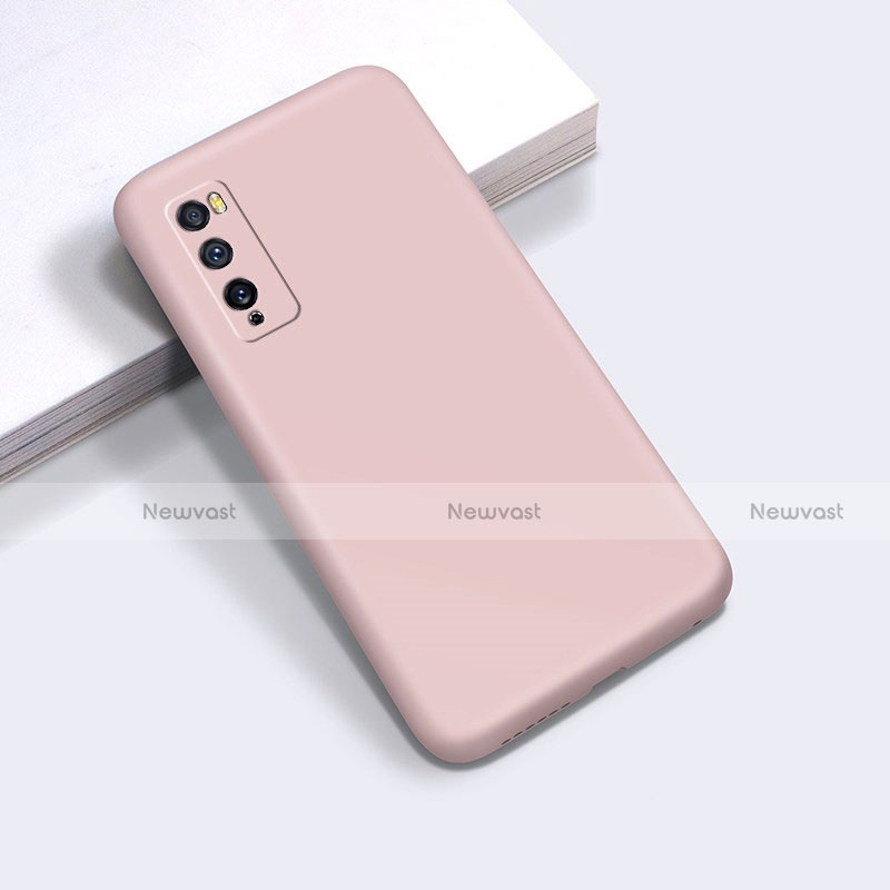 Ultra-thin Silicone Gel Soft Case 360 Degrees Cover for Huawei Enjoy 20 Pro 5G Pink