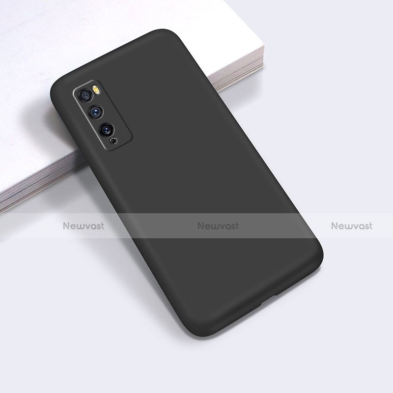 Ultra-thin Silicone Gel Soft Case 360 Degrees Cover for Huawei Enjoy Z 5G Black