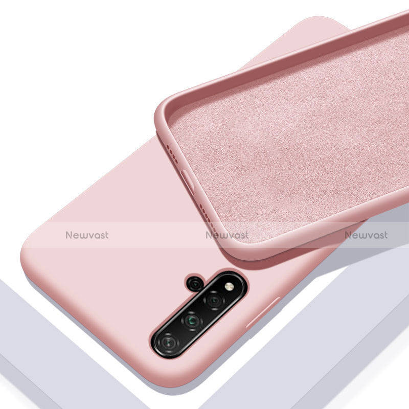 Ultra-thin Silicone Gel Soft Case 360 Degrees Cover for Huawei Honor 20S Rose Gold