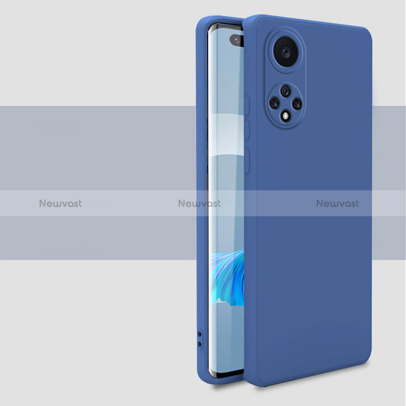 Ultra-thin Silicone Gel Soft Case 360 Degrees Cover for Huawei Honor 50 Pro 5G Blue