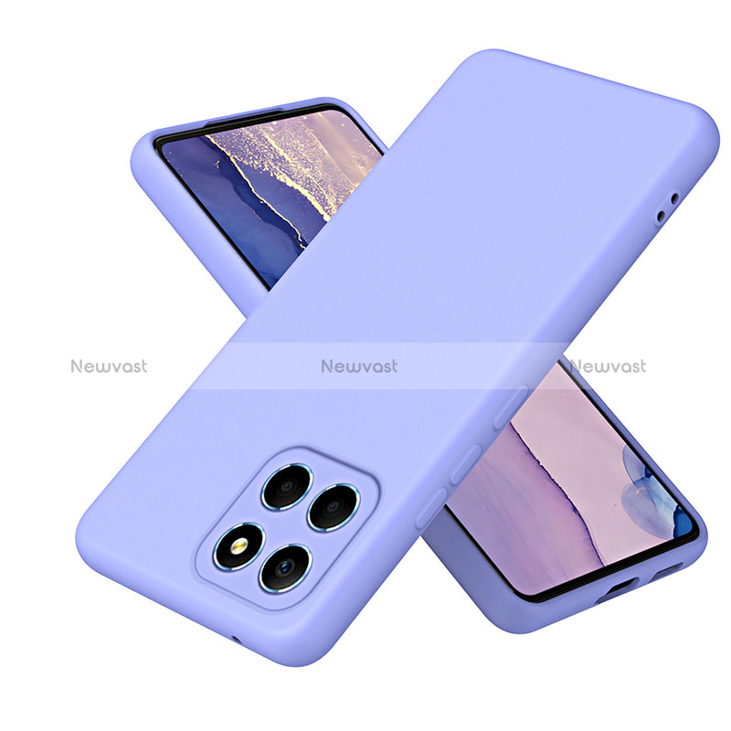 Ultra-thin Silicone Gel Soft Case 360 Degrees Cover for Huawei Honor 70 Lite 5G Clove Purple