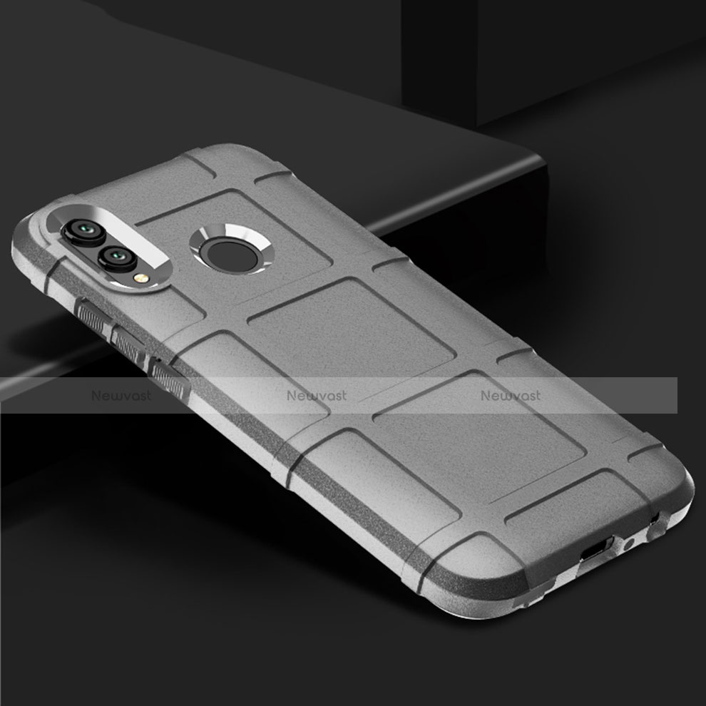 Ultra-thin Silicone Gel Soft Case 360 Degrees Cover for Huawei Honor V10 Lite Silver