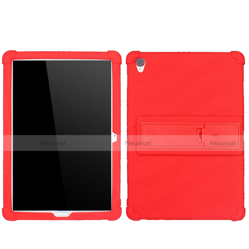 Ultra-thin Silicone Gel Soft Case 360 Degrees Cover for Huawei MediaPad M6 10.8 Red