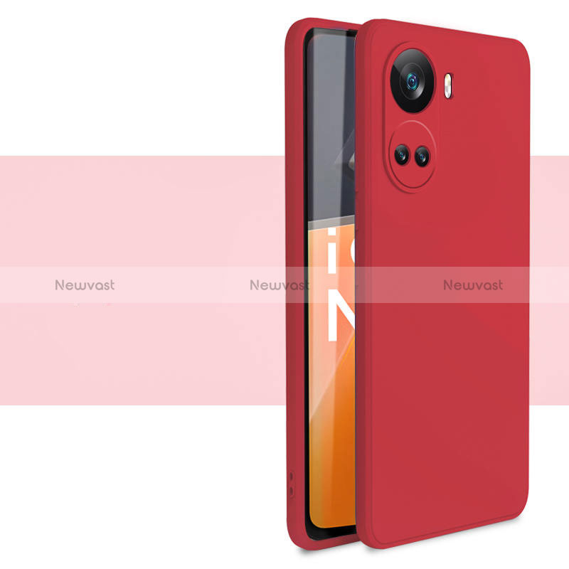 Ultra-thin Silicone Gel Soft Case 360 Degrees Cover for Huawei Nova 10 SE Red