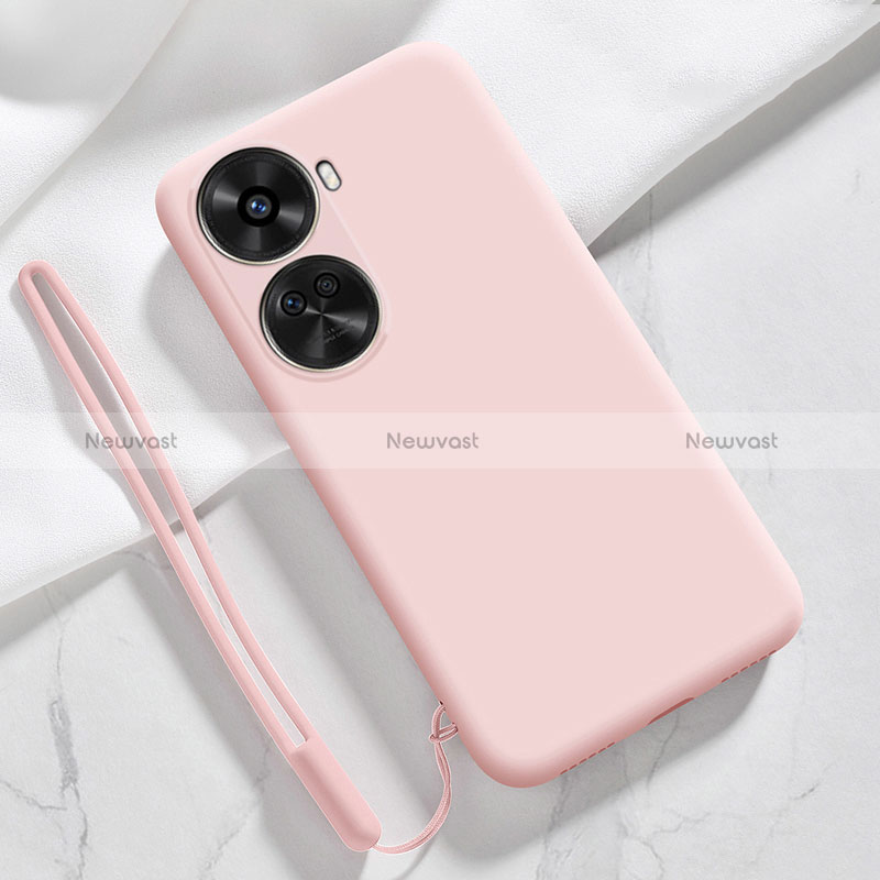 Ultra-thin Silicone Gel Soft Case 360 Degrees Cover for Huawei Nova 11 SE Pink