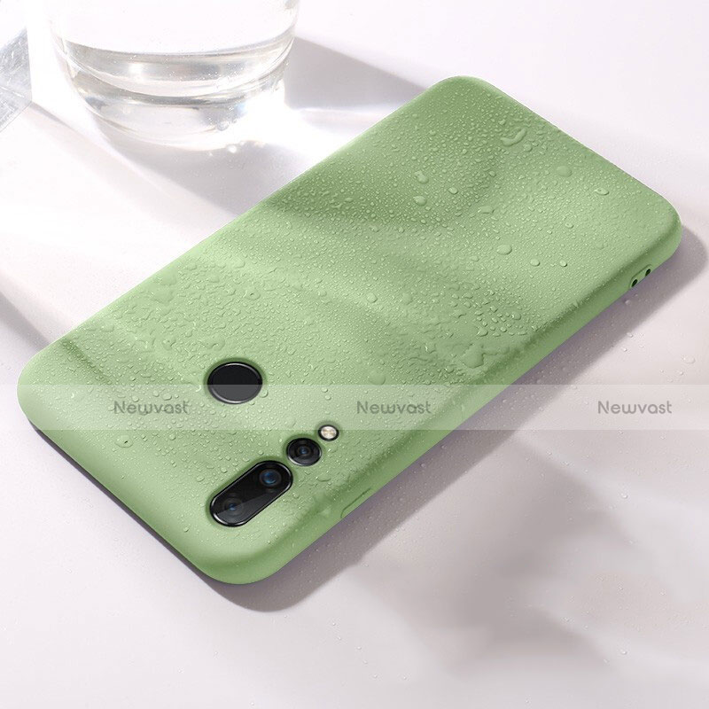 Ultra-thin Silicone Gel Soft Case 360 Degrees Cover for Huawei Nova 4e Green