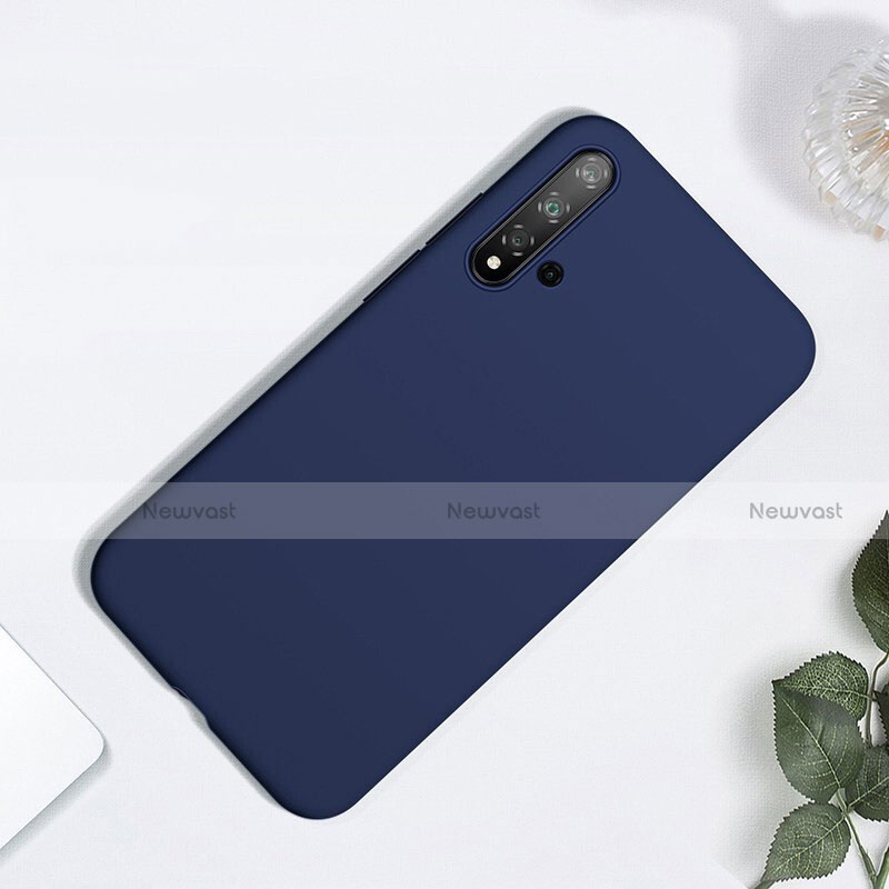 Ultra-thin Silicone Gel Soft Case 360 Degrees Cover for Huawei Nova 5 Blue