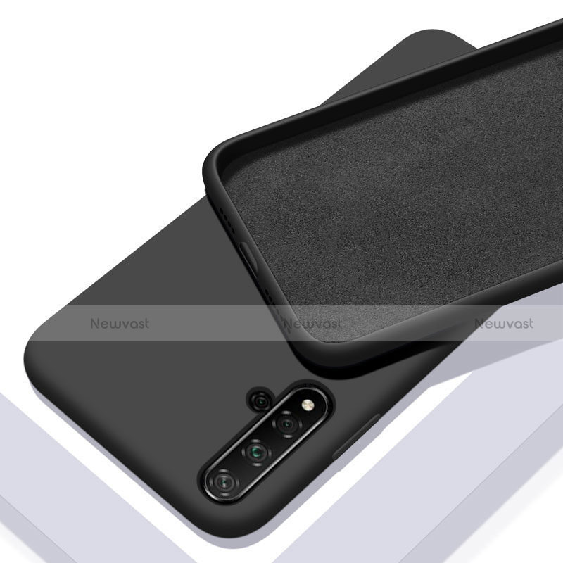 Ultra-thin Silicone Gel Soft Case 360 Degrees Cover for Huawei Nova 5T Black