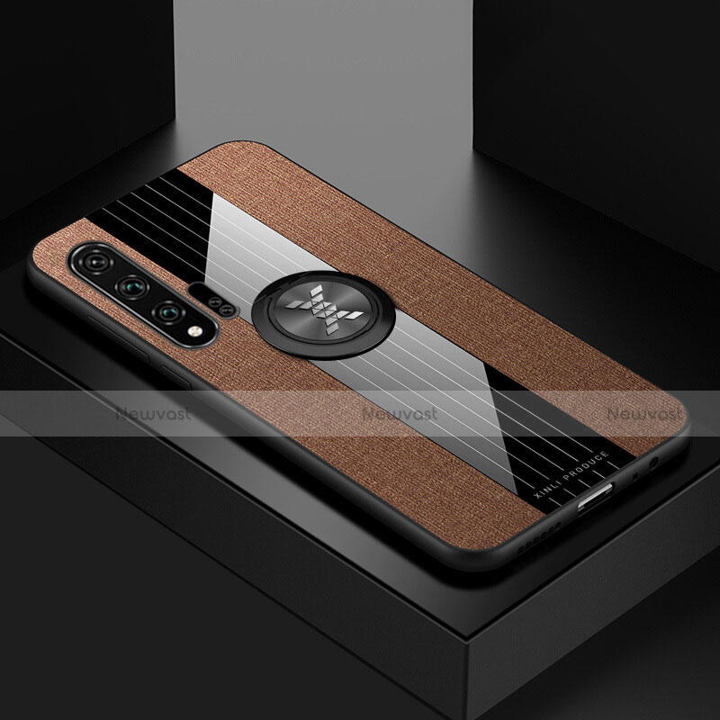 Ultra-thin Silicone Gel Soft Case 360 Degrees Cover for Huawei Nova 6 5G Brown
