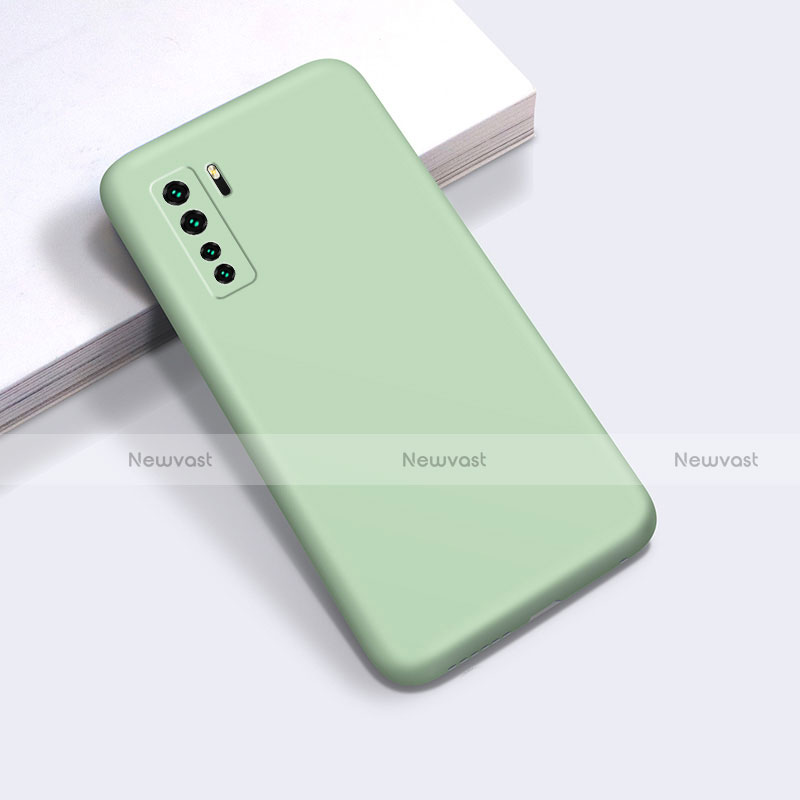 Ultra-thin Silicone Gel Soft Case 360 Degrees Cover for Huawei Nova 7 SE 5G Green