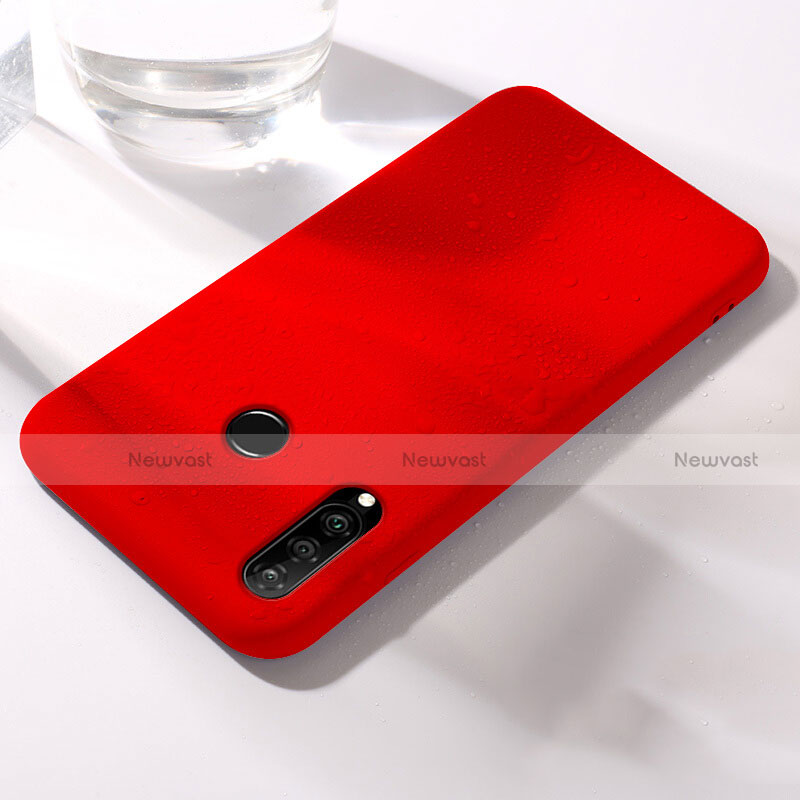 Ultra-thin Silicone Gel Soft Case 360 Degrees Cover for Huawei P30 Lite XL Red