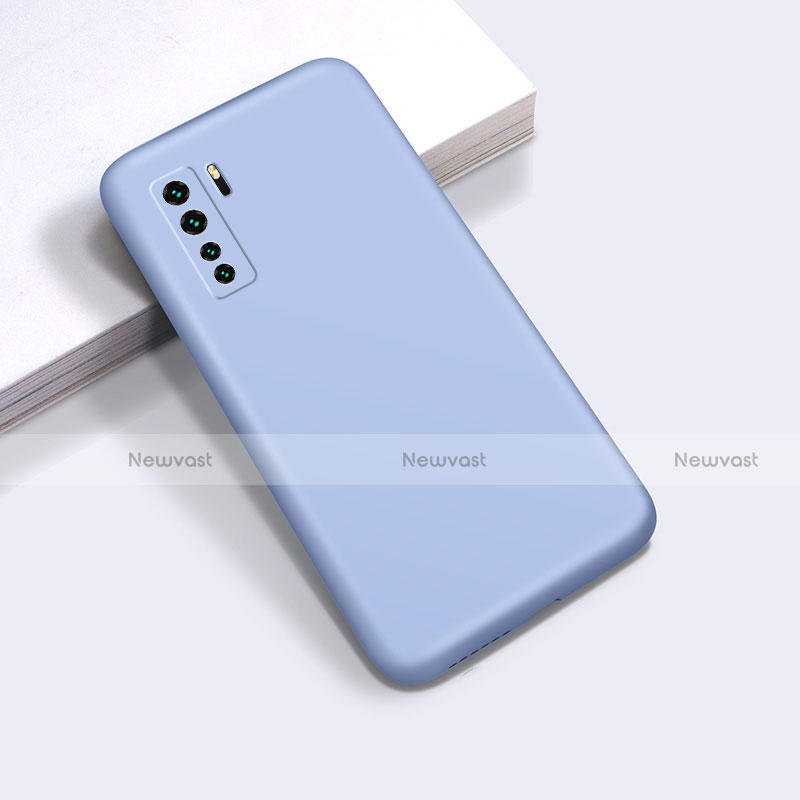 Ultra-thin Silicone Gel Soft Case 360 Degrees Cover for Huawei P40 Lite 5G Sky Blue