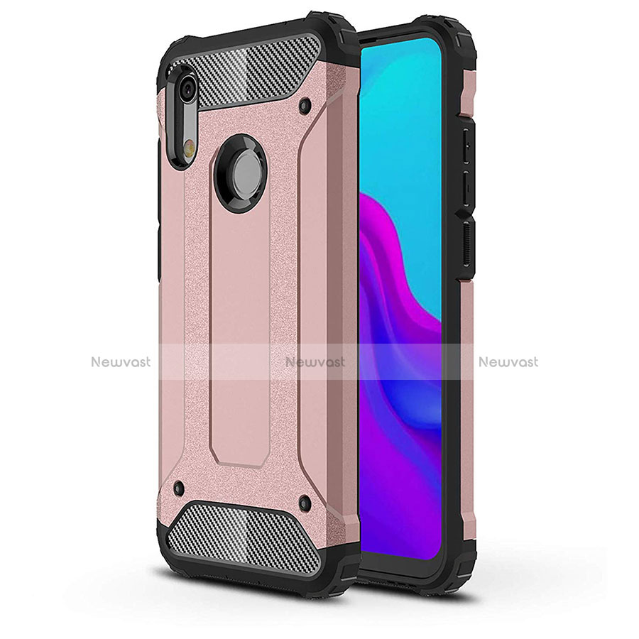 Ultra-thin Silicone Gel Soft Case 360 Degrees Cover for Huawei Y6 (2019) Rose Gold