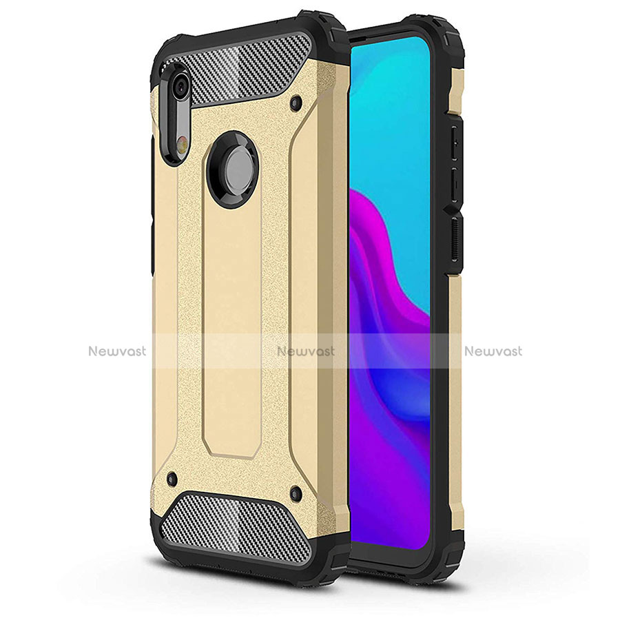 Ultra-thin Silicone Gel Soft Case 360 Degrees Cover for Huawei Y6 Prime (2019) Gold