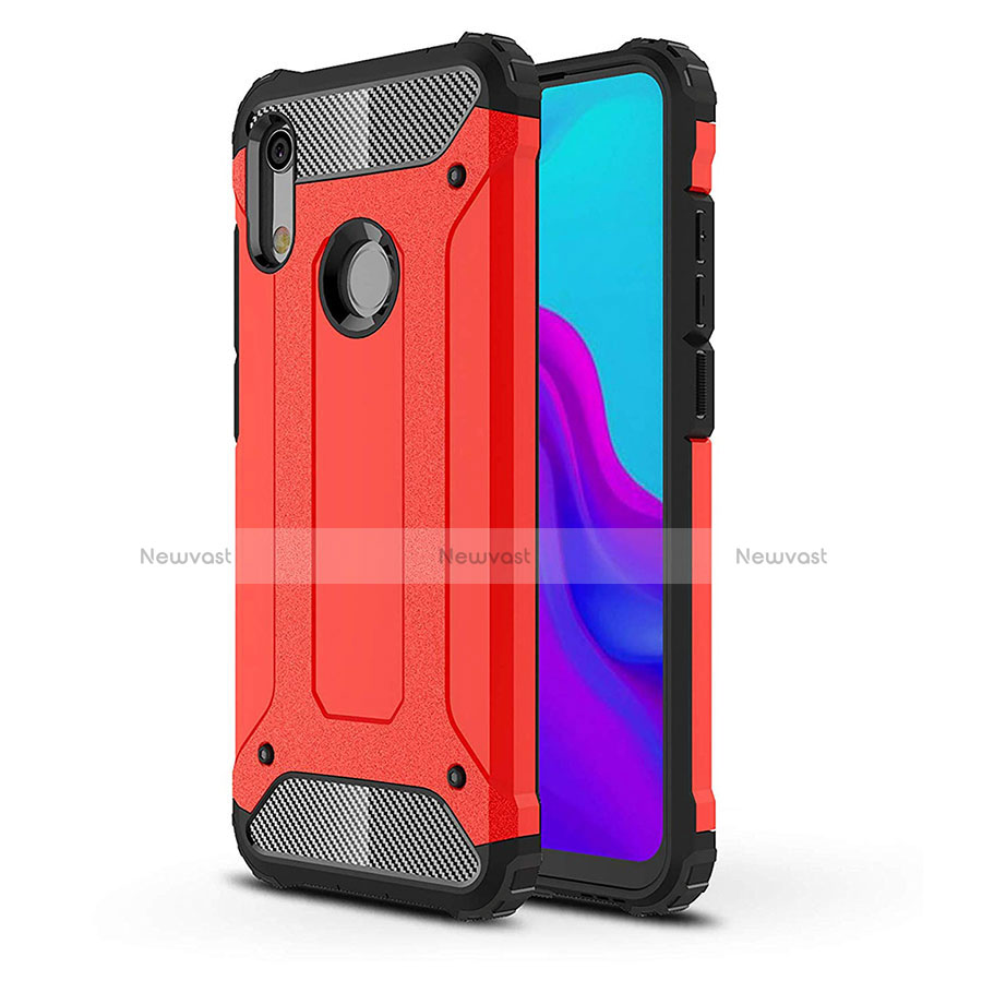 Ultra-thin Silicone Gel Soft Case 360 Degrees Cover for Huawei Y6 Pro (2019) Red