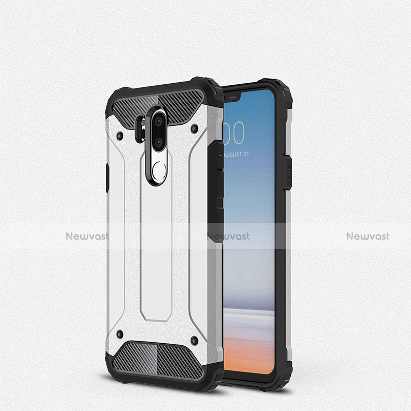 Ultra-thin Silicone Gel Soft Case 360 Degrees Cover for LG G7 White