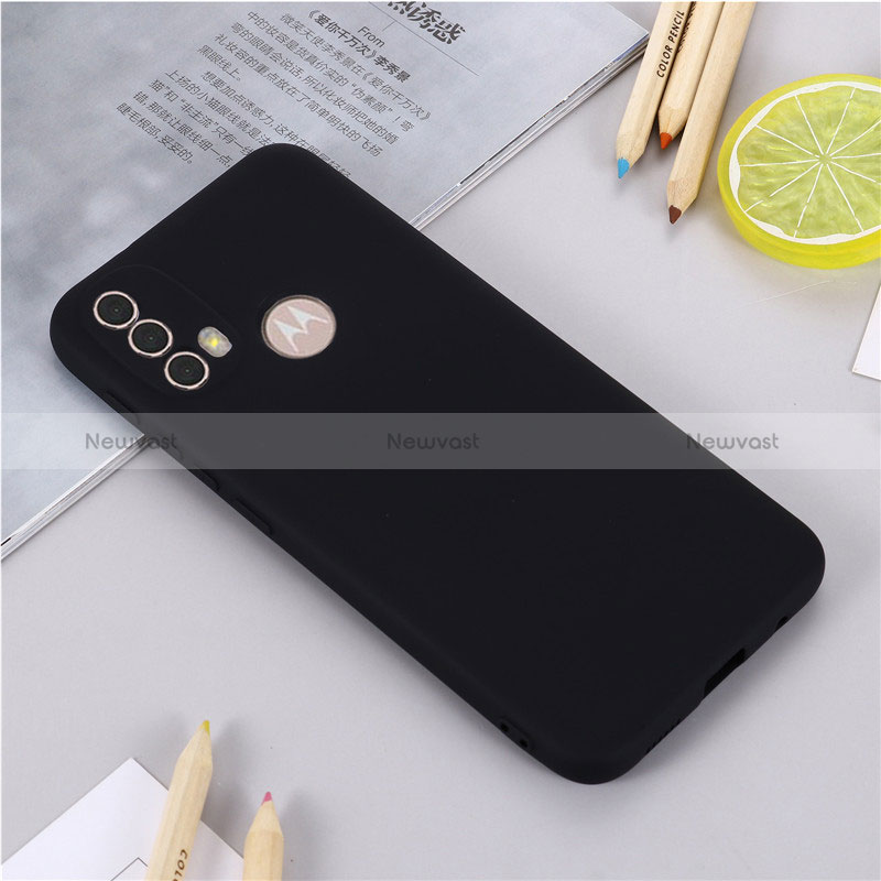 Ultra-thin Silicone Gel Soft Case 360 Degrees Cover for Motorola Moto E20 Black