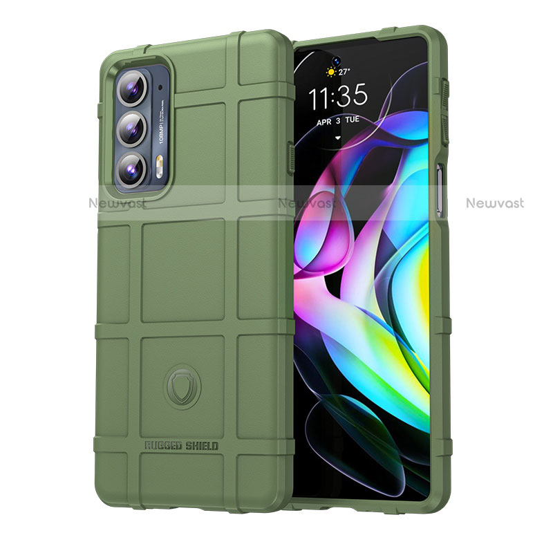 Ultra-thin Silicone Gel Soft Case 360 Degrees Cover for Motorola Moto Edge 20 5G Green