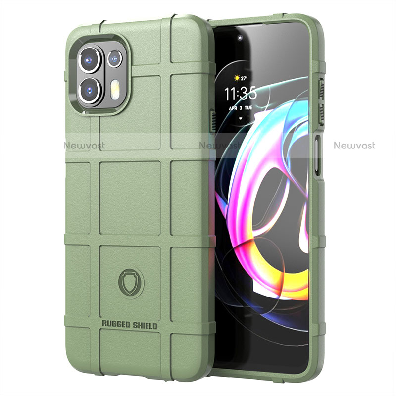 Ultra-thin Silicone Gel Soft Case 360 Degrees Cover for Motorola Moto Edge 20 Lite 5G Green