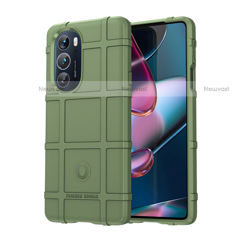 Ultra-thin Silicone Gel Soft Case 360 Degrees Cover for Motorola Moto Edge 30 Pro 5G Green