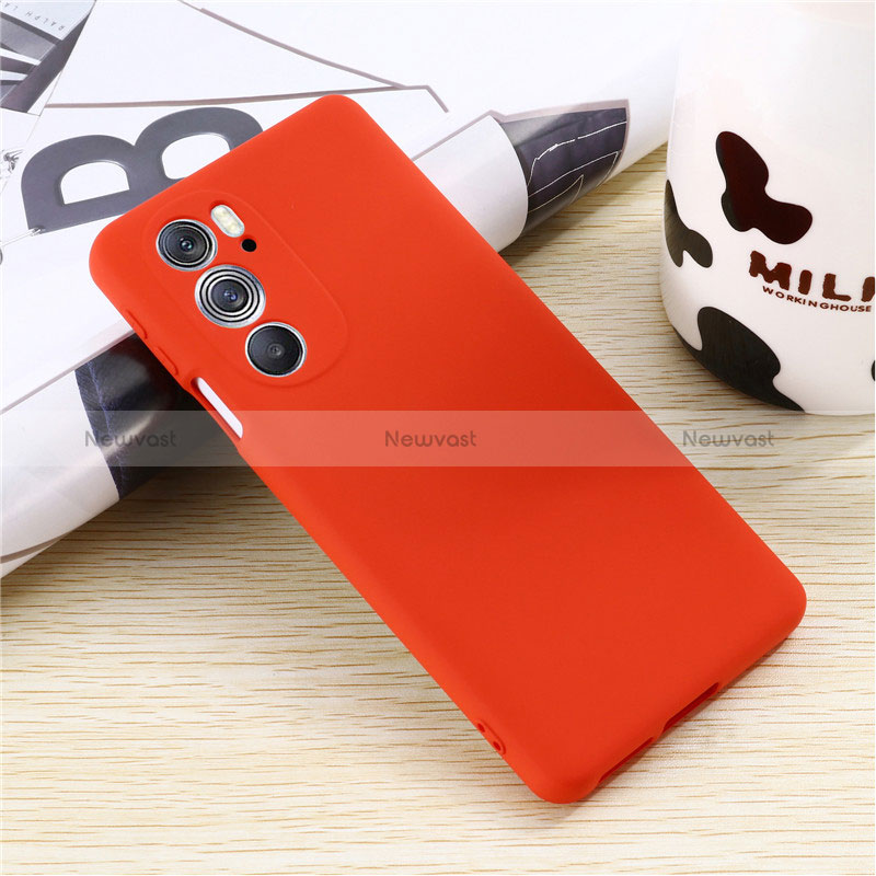 Ultra-thin Silicone Gel Soft Case 360 Degrees Cover for Motorola Moto Edge 30 Pro 5G Red