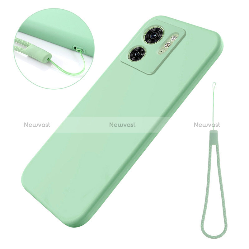Ultra-thin Silicone Gel Soft Case 360 Degrees Cover for Motorola Moto Edge 40 5G Green