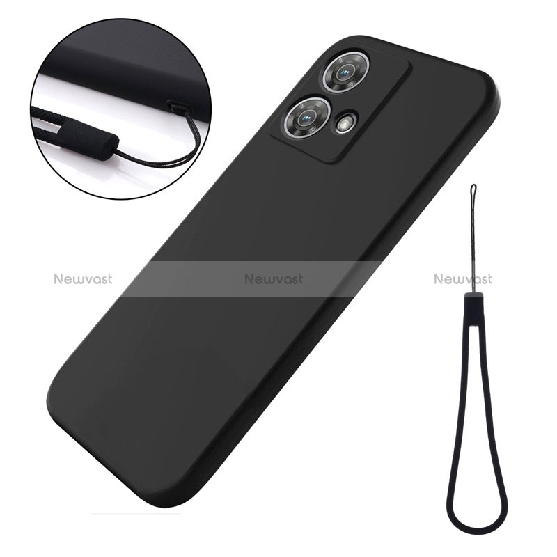 Ultra-thin Silicone Gel Soft Case 360 Degrees Cover for Motorola Moto Edge 40 Neo 5G Black