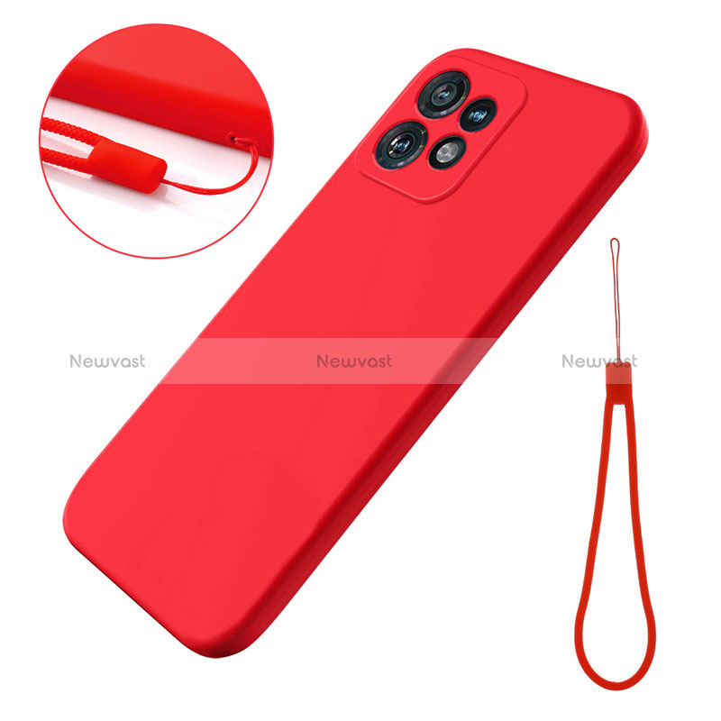 Ultra-thin Silicone Gel Soft Case 360 Degrees Cover for Motorola Moto Edge Plus (2023) 5G Red