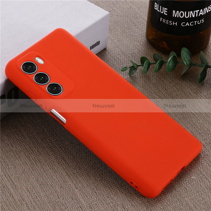 Ultra-thin Silicone Gel Soft Case 360 Degrees Cover for Motorola Moto Edge S30 5G Red