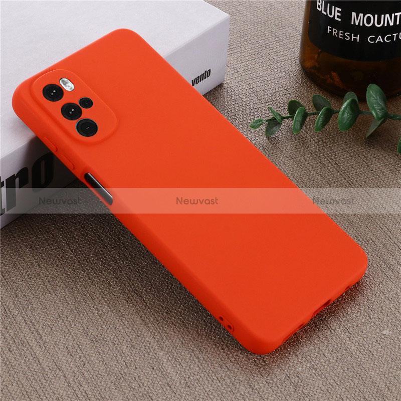 Ultra-thin Silicone Gel Soft Case 360 Degrees Cover for Motorola Moto G22 Red