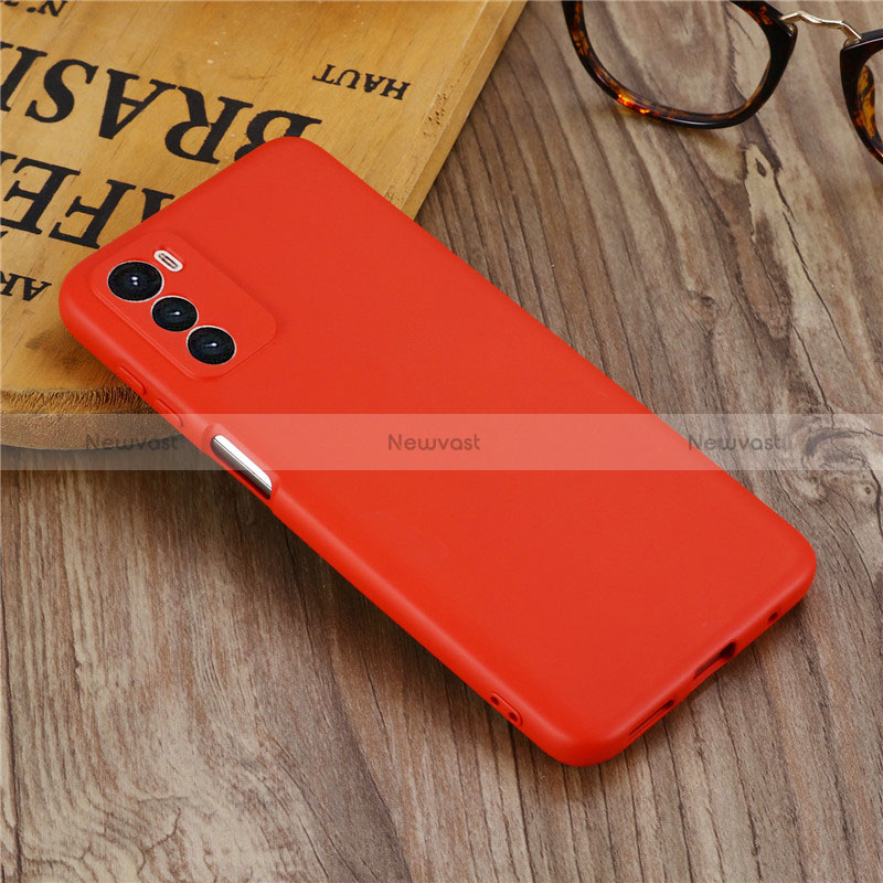 Ultra-thin Silicone Gel Soft Case 360 Degrees Cover for Motorola Moto G42 Red