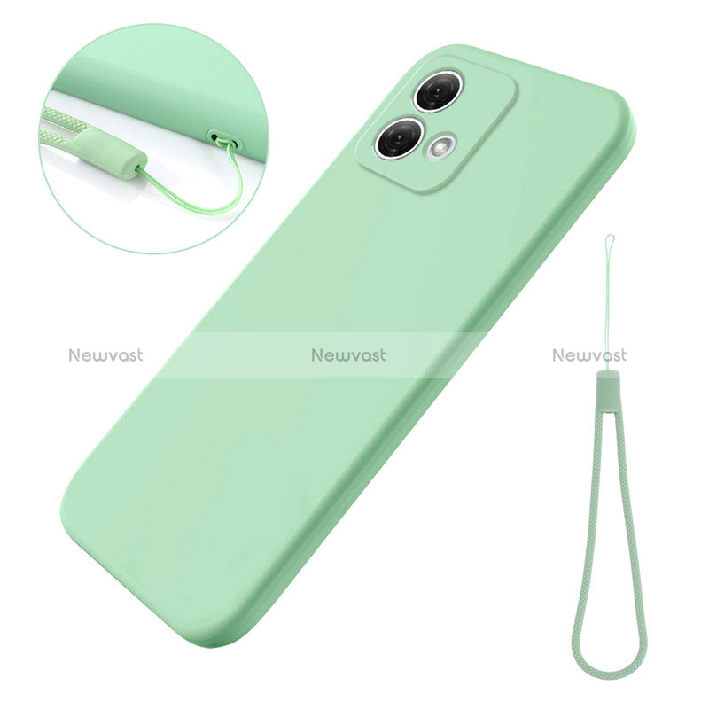 Ultra-thin Silicone Gel Soft Case 360 Degrees Cover for Motorola Moto G84 5G Green