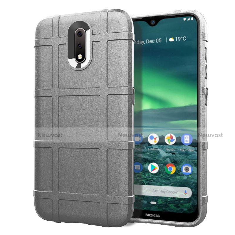 Ultra-thin Silicone Gel Soft Case 360 Degrees Cover for Nokia 2.3 Gray