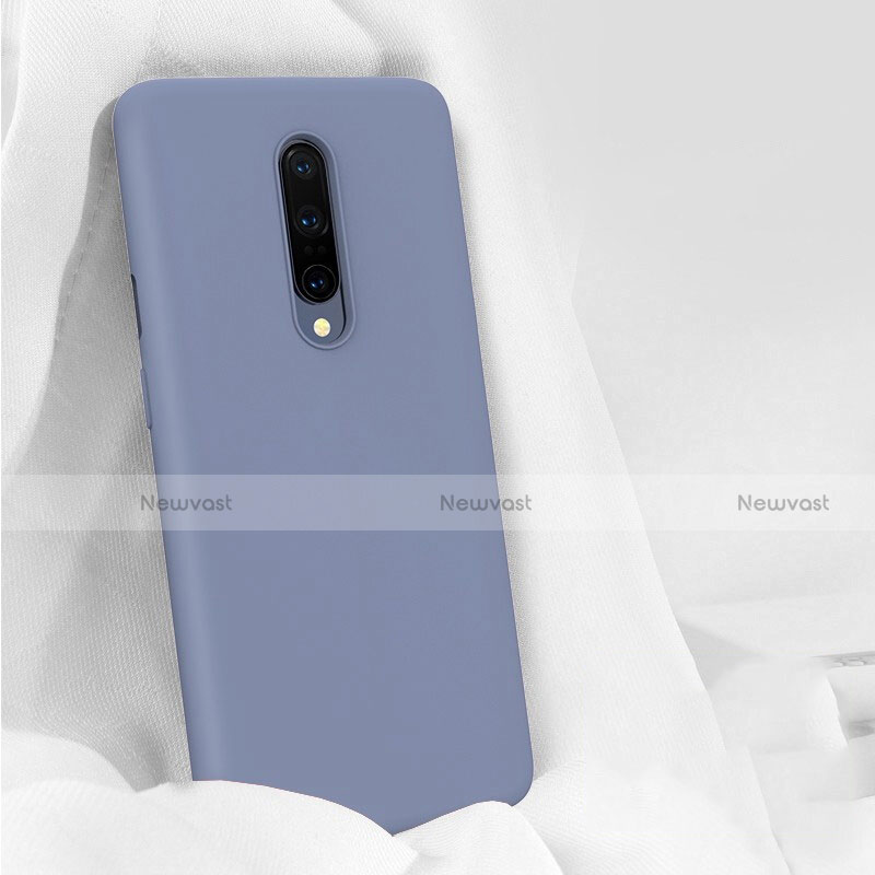 Ultra-thin Silicone Gel Soft Case 360 Degrees Cover for OnePlus 7 Pro Gray