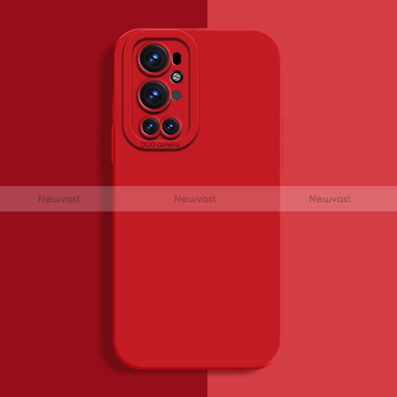 Ultra-thin Silicone Gel Soft Case 360 Degrees Cover for OnePlus 9 Pro 5G Red