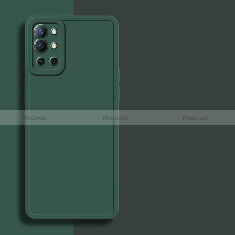 Ultra-thin Silicone Gel Soft Case 360 Degrees Cover for OnePlus 9R 5G Green