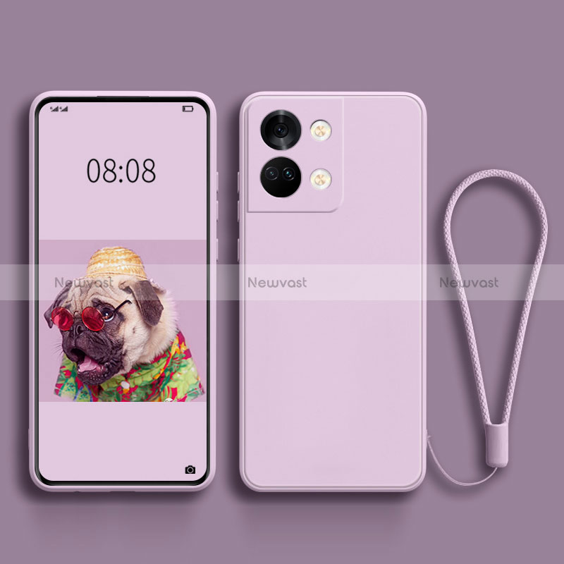 Ultra-thin Silicone Gel Soft Case 360 Degrees Cover for OnePlus Ace 2V 5G Clove Purple