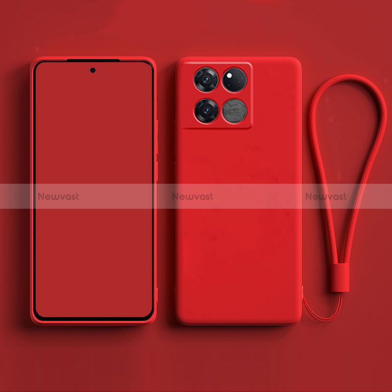 Ultra-thin Silicone Gel Soft Case 360 Degrees Cover for OnePlus Ace Pro 5G Red