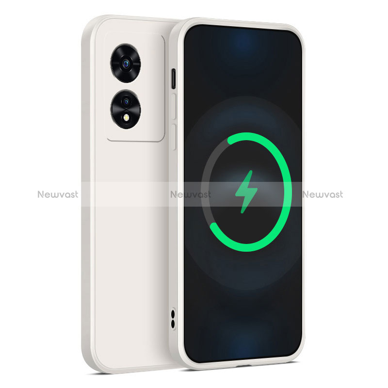 Ultra-thin Silicone Gel Soft Case 360 Degrees Cover for Oppo A1 Pro 5G White