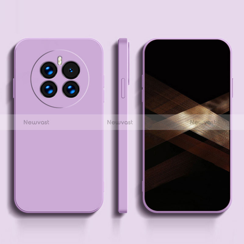 Ultra-thin Silicone Gel Soft Case 360 Degrees Cover for Oppo A2 Pro 5G Clove Purple