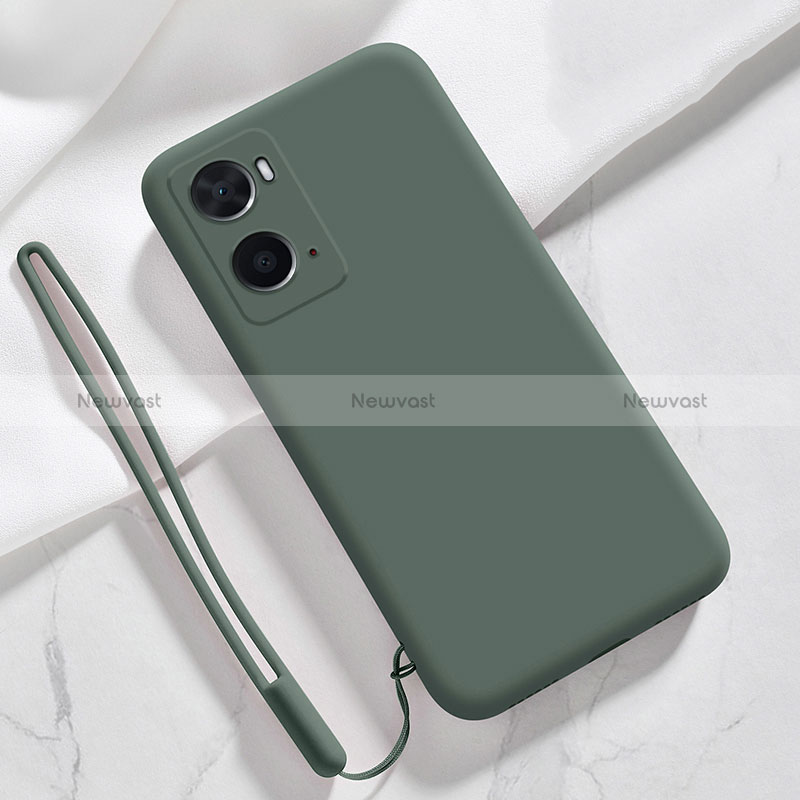 Ultra-thin Silicone Gel Soft Case 360 Degrees Cover for Oppo A36 Midnight Green