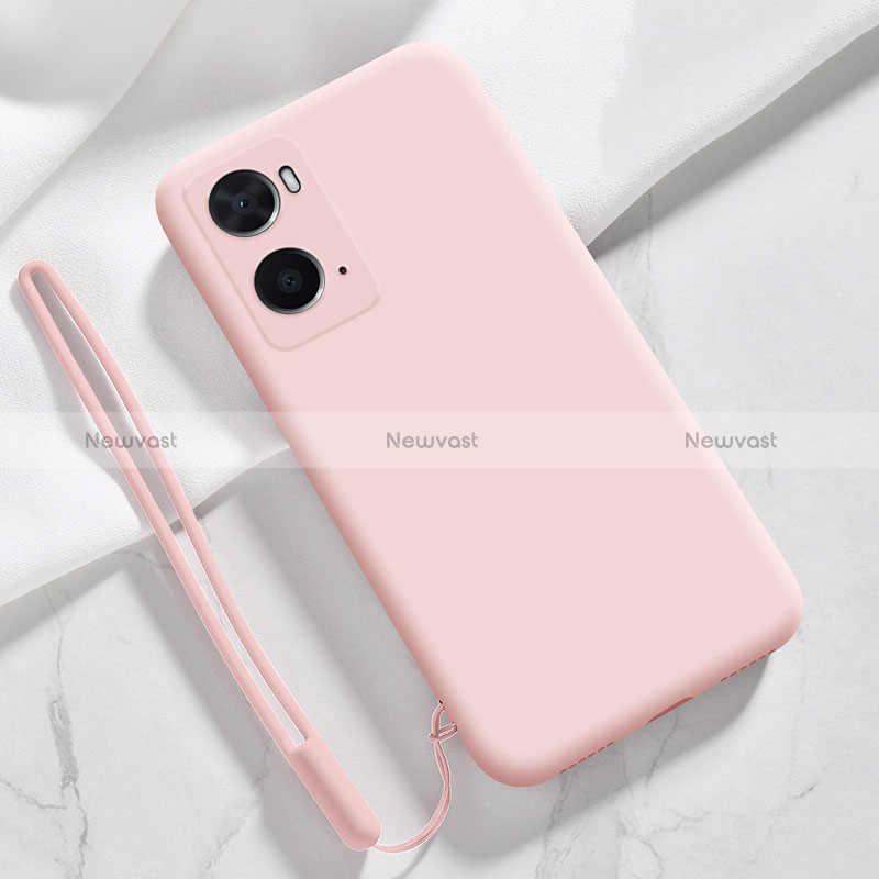 Ultra-thin Silicone Gel Soft Case 360 Degrees Cover for Oppo A36 Pink