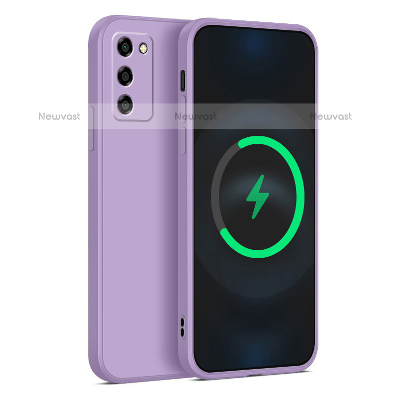 Ultra-thin Silicone Gel Soft Case 360 Degrees Cover for Oppo A55 5G Clove Purple