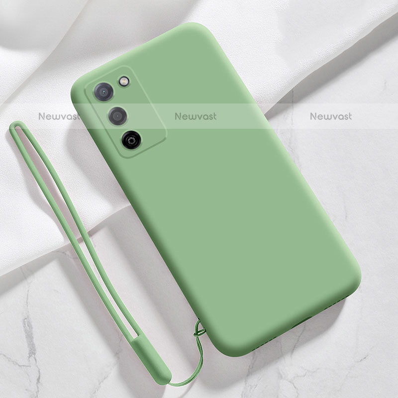 Ultra-thin Silicone Gel Soft Case 360 Degrees Cover for Oppo A55S 5G Green